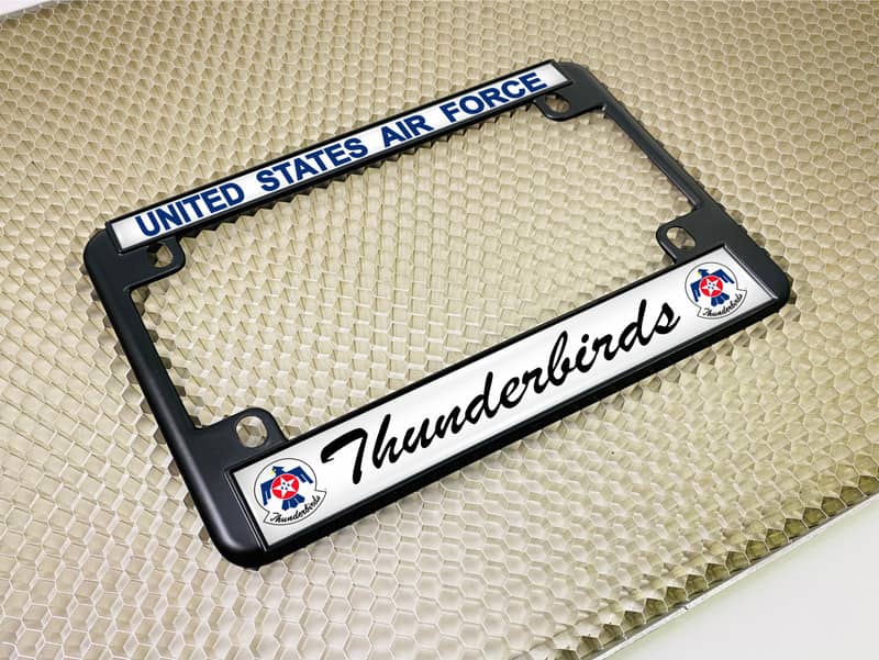 U.S. Air Force Thunderbirds - Motorcycle Metal License Plate Frame